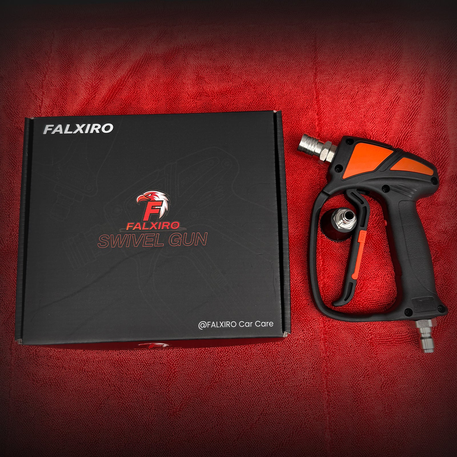 FALXIRO Swivel Pressure Washer Gun 4500PSI，Short Spray Gun for Gas or Electric，With 3/8 Inch Quick Connection and 1/4 Inch Quick Connect,Car wash Gun|Automotive Detailing